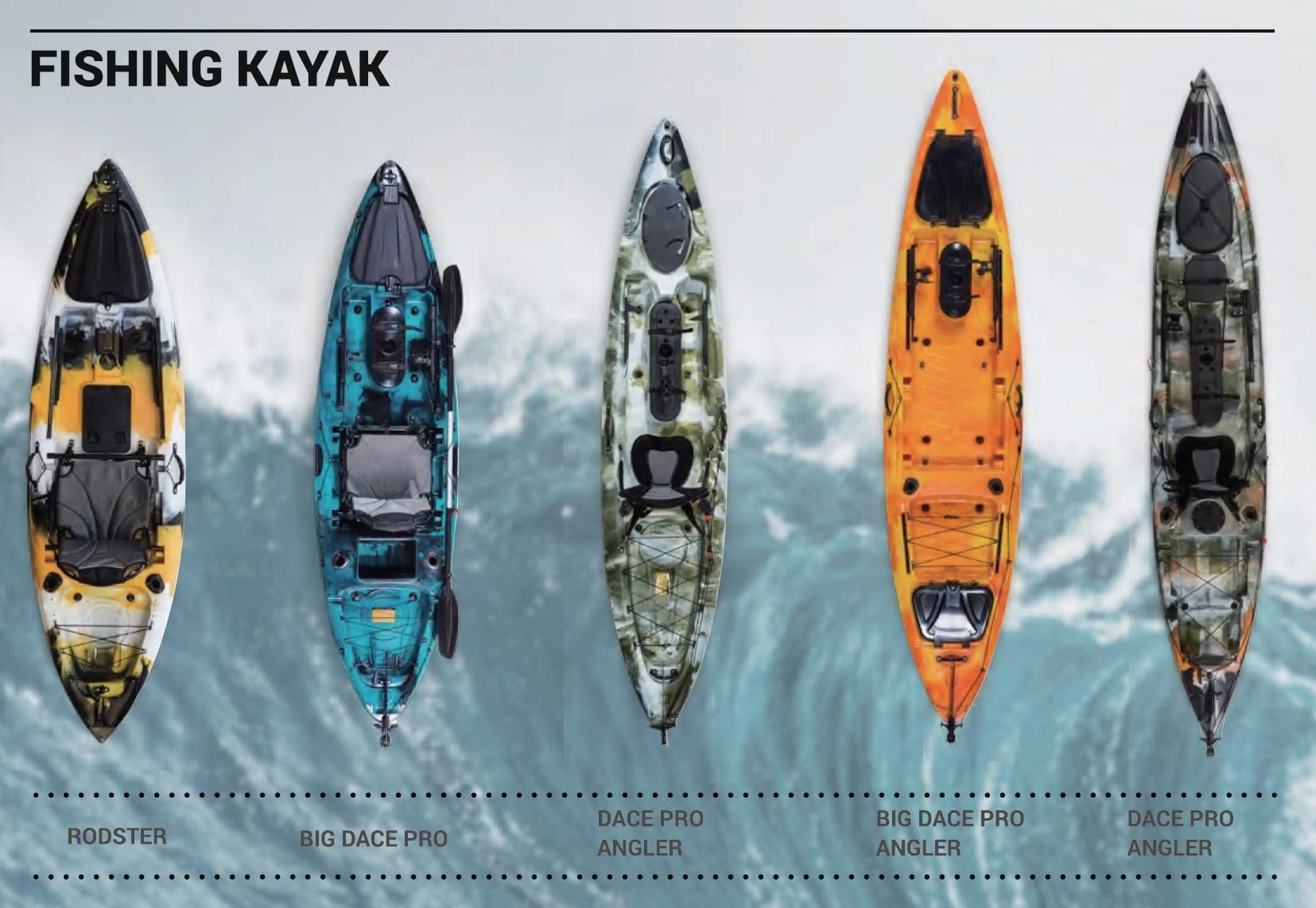 Fishing Kayak series for hotel