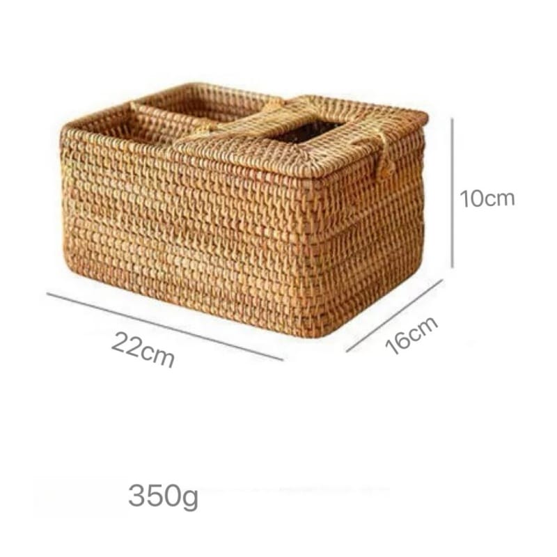 rattan boxes in gradient colors with bulk discount tag
