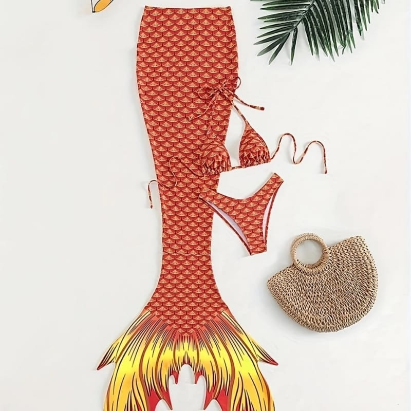 Spa therapist using mermaid tail for hydrotherapy in luxury aquatic center, therapeutic design