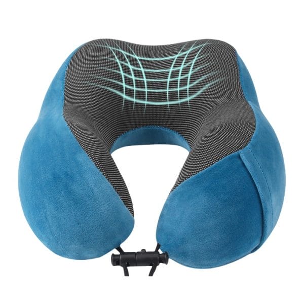 Infrared image showing even heat distribution in memory foam travel pillow