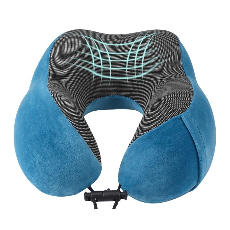Infrared image showing even heat distribution in memory foam travel pillow