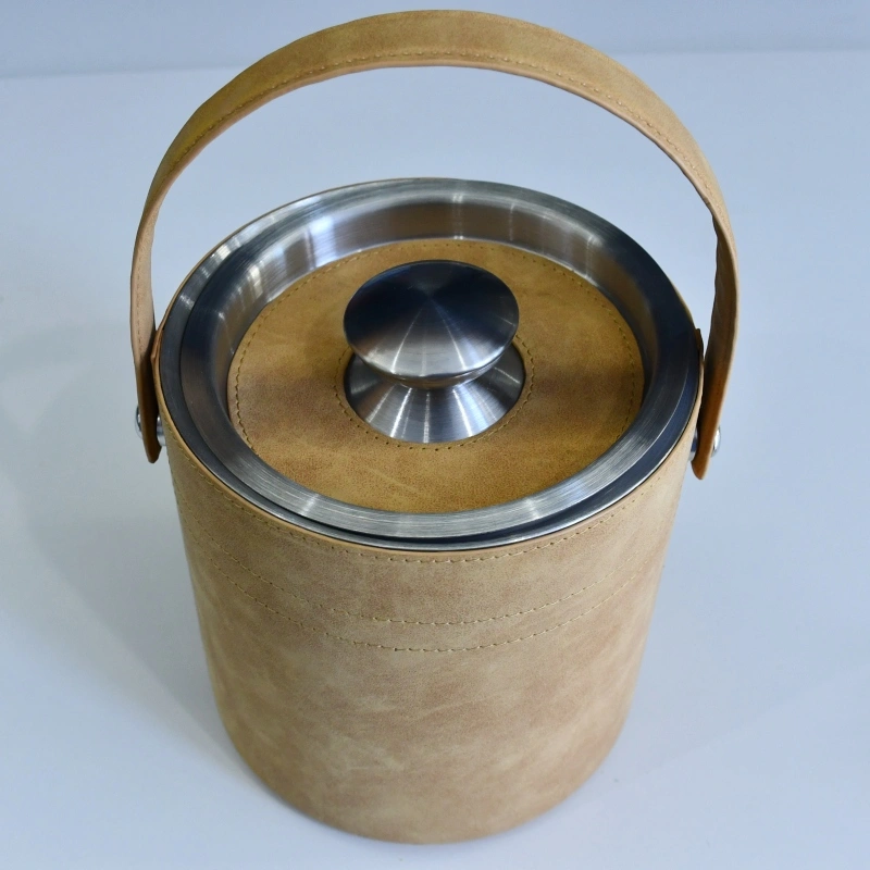 Double-Walled SS Ice Bucket, 2L for Professional Bartending and Hospitality