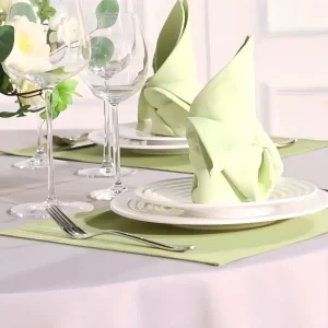 Mold-resistant Hotel Table Set Linen napkins and tablecloth at Six Senses Zil Pasyon outdoor terrace.
