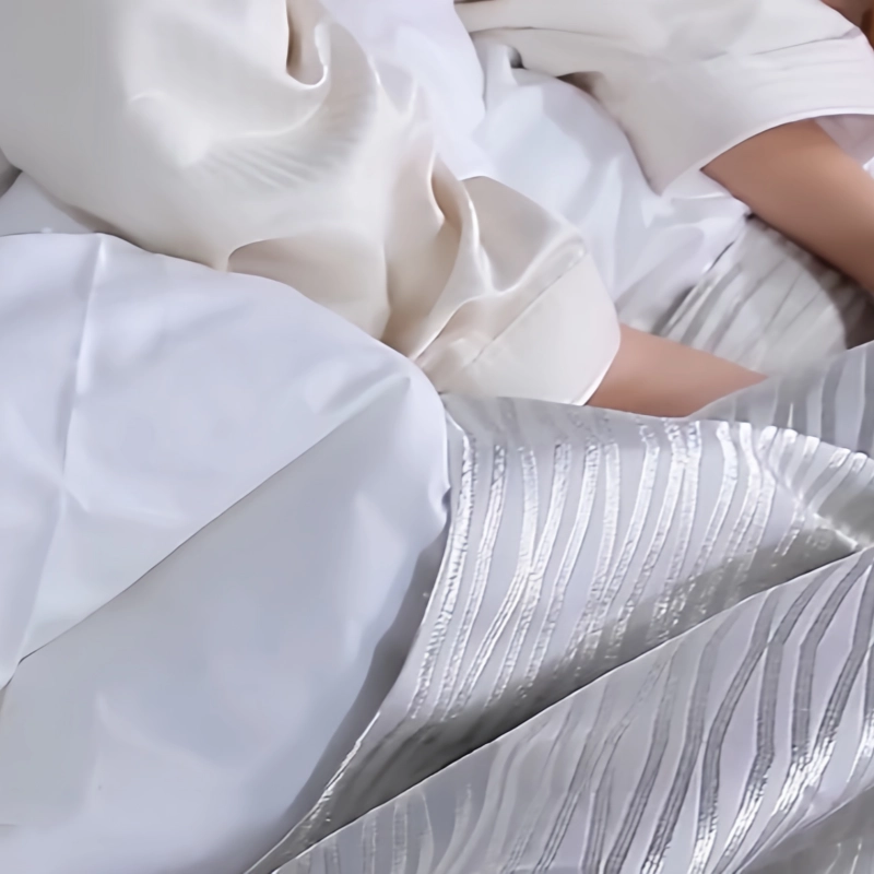 Minimalist border Luxury Hotel Bedding Sets hiding stitches at Royal Savoy Sharm El Sheikh.