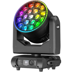 Linear zoom (3°-50°) and kaleidoscope effects from Stage Light 350W RGBW LEDs