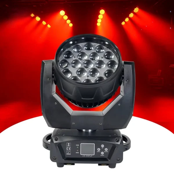 540° horizontal pan of Stage Light 350W illuminating Dubai skyline events