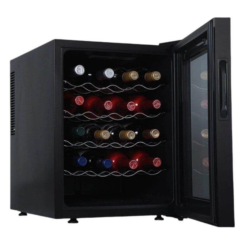 Adjustable Metal Shelves in JC-48AW Wine Cooler | Holds Magnums, Craft Beer & Soda Cans | Maia Resort Seychelles