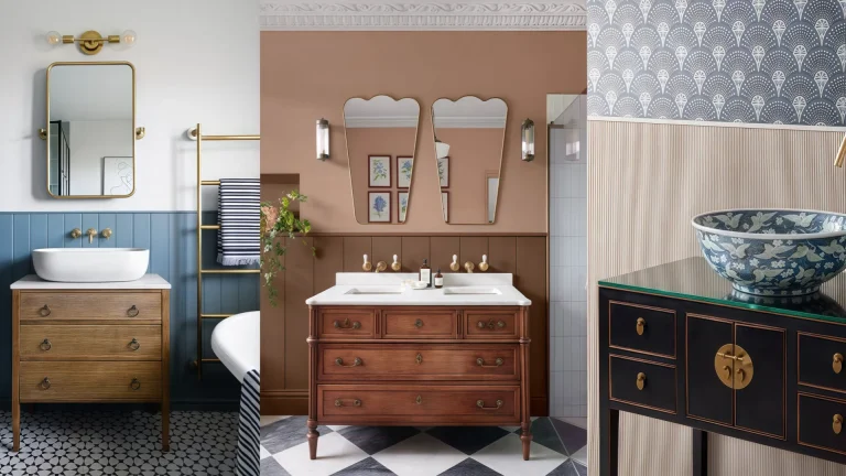 Oval fluted ceramic basin atop a 1200mm hotel vanity unit with matte black finish and silent soft-close drawers.