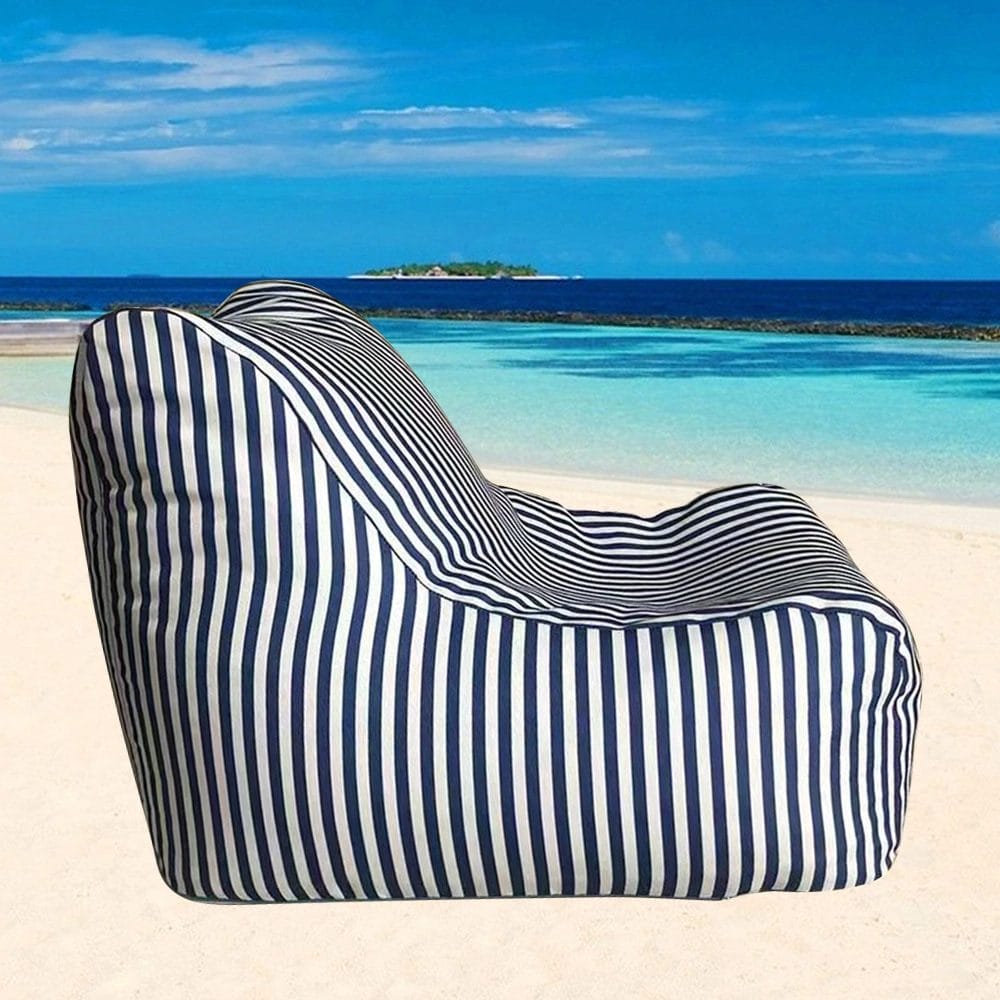 Easy-Clean Hotel Bean Bag Cover at St. Regis Maldives | Removable & Bleach-Safe Fabric
