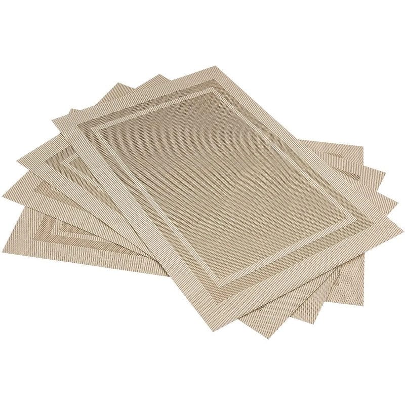A vibrant display of Hotel Table Mats in multiple colors and styles for versatile decor.