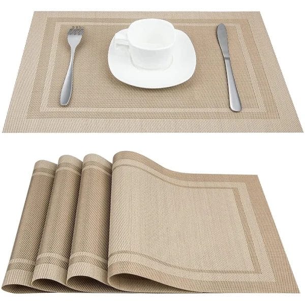 A close-up shot of the Hotel Table Mats, subtly indicating DERBAL's quality and brand.
