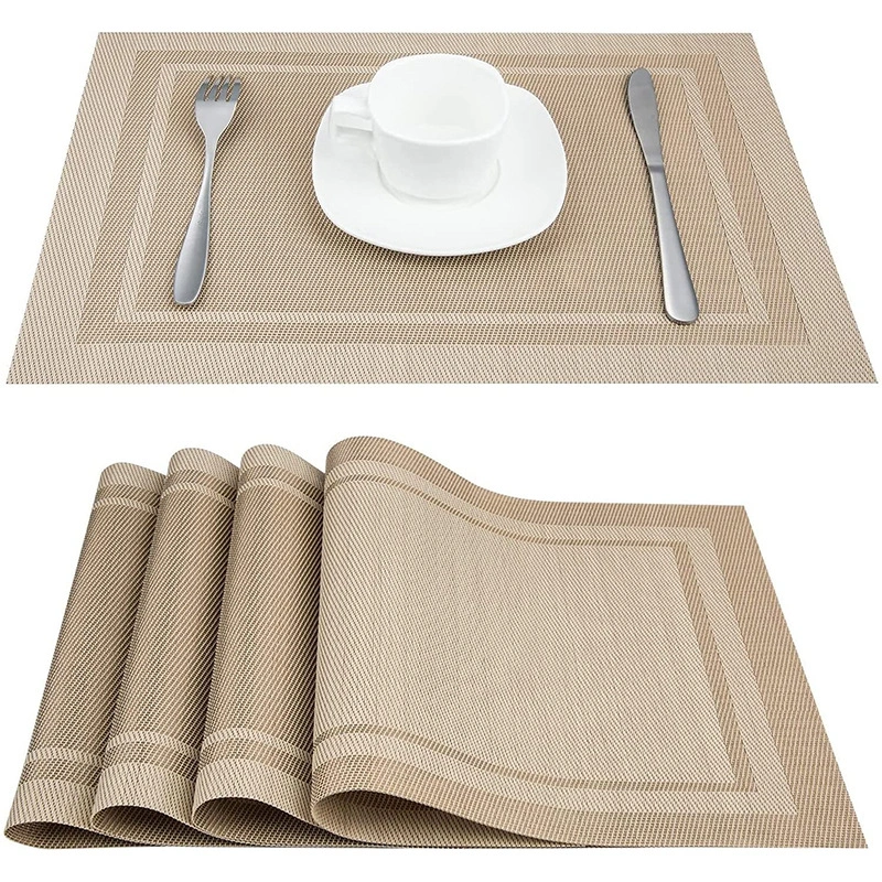 A close-up shot of the Hotel Table Mats, subtly indicating DERBAL's quality and brand.
