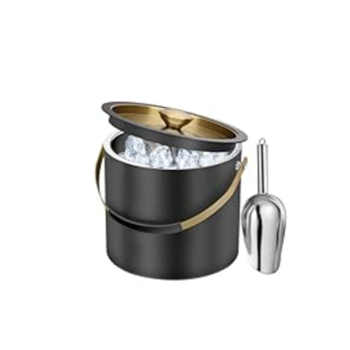 Double Wall Insulated Ice Buckets for Parties Cocktail Bar