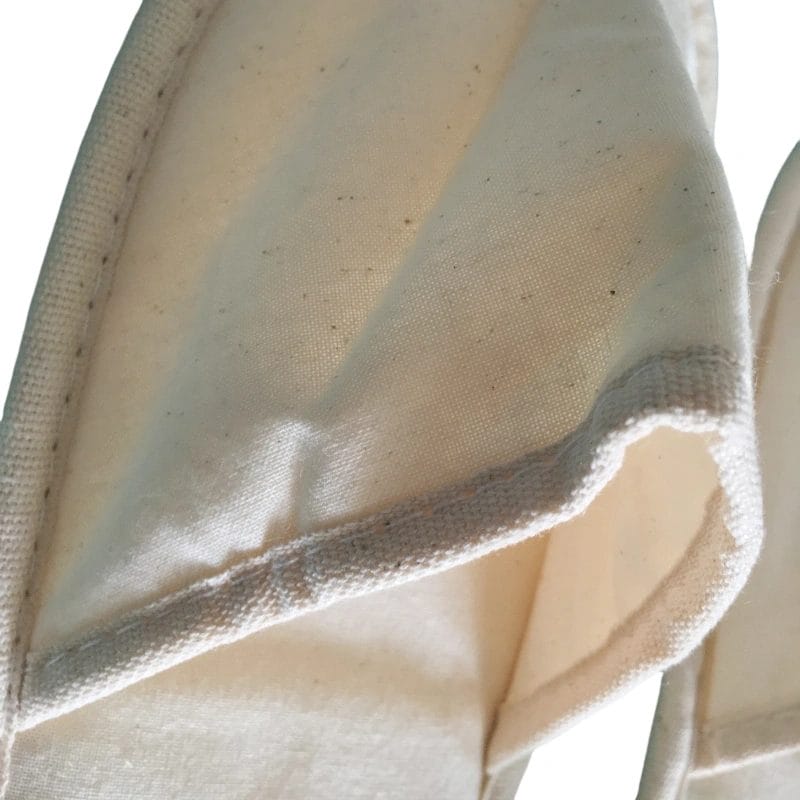 Eco Friendly Biodegradable Hotel Slippers staged in turndown service at Anantara Bali villa.