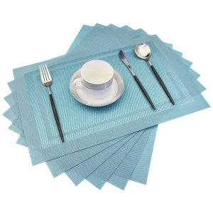 Hotel Table Mats protecting a table from a hot dish, showcasing heat resistance up to 80℃.