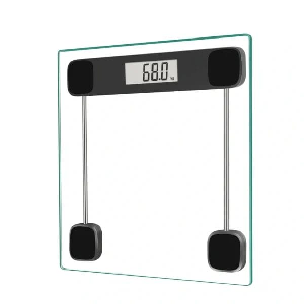 Versatile Hotel bathroom scale with a generous 400lb (180kg) weight capacity.