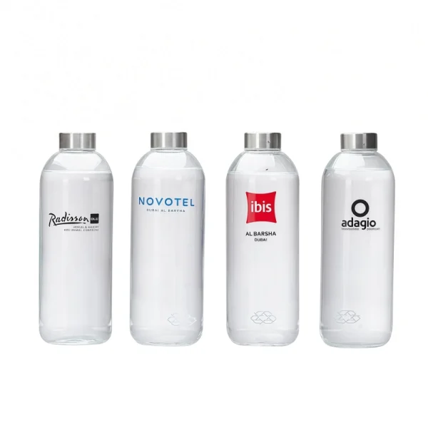 Hotel-Glass-Water-Bottle-reusable Hotel glass bottles