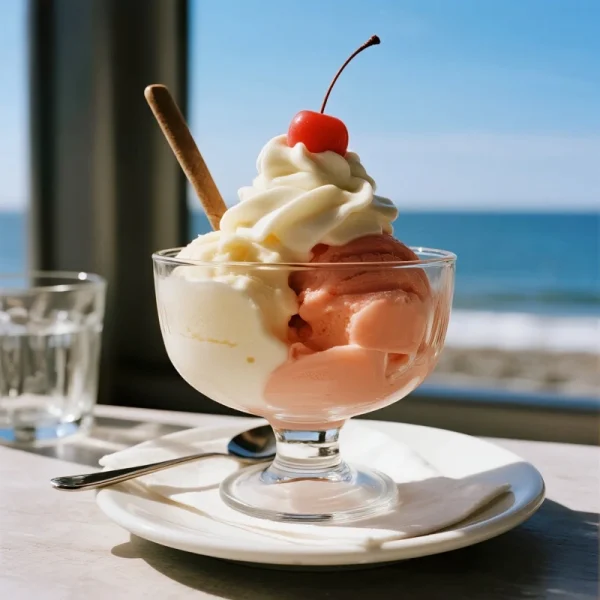 Modern design dessert glass ice cream glass for layered parfaits.