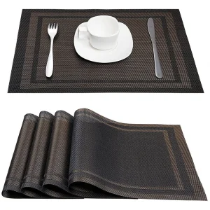 Hotel Table Mats enhancing a professional restaurant table setting with precision.