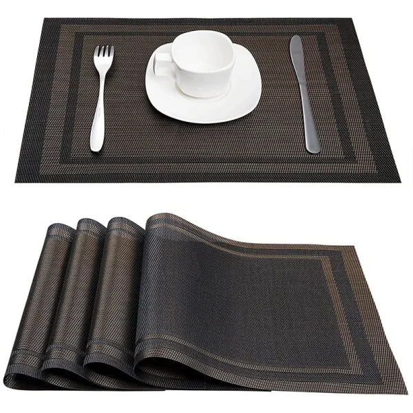 Hotel Table Mats enhancing a professional restaurant table setting with precision.