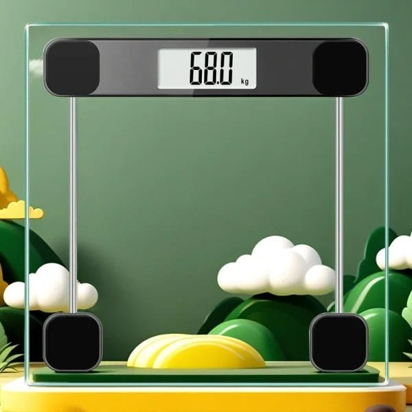 Easy-to-use Hotel bathroom scale with instant step-on auto-calibration for guests.