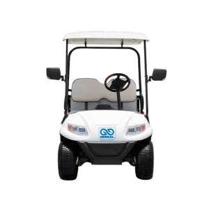 A low-angle shot of the robust chassis of the Electric Cargo Car, emphasizing its durability and stable design.