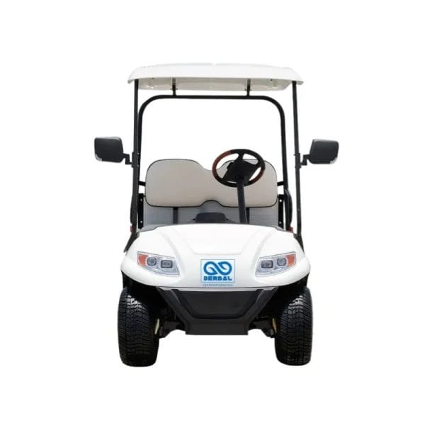 A low-angle shot of the robust chassis of the Electric Cargo Car, emphasizing its durability and stable design.