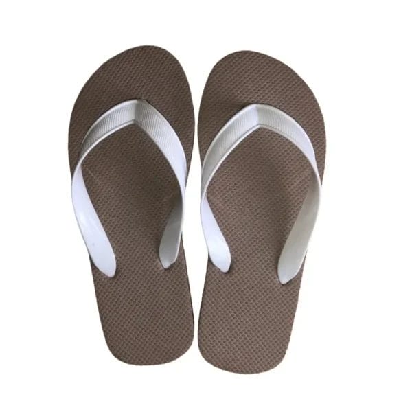 The quick-drying material of the Outdoor Beach Flip Flops Cheap Slippers, showing their easy-to-clean and hygienic design.