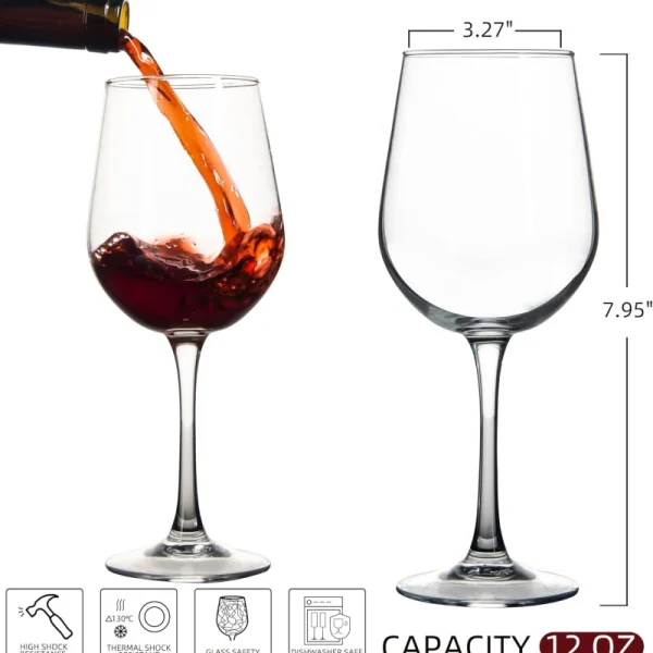 A Red wine glasses safely holding a hot beverage, showing its high-temperature resistance.