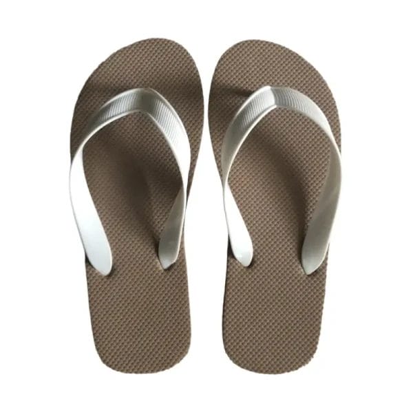 A close-up of the textured, non-slip sole of the Outdoor Beach Flip Flops Cheap Slippers for enhanced safety around wet pool areas.