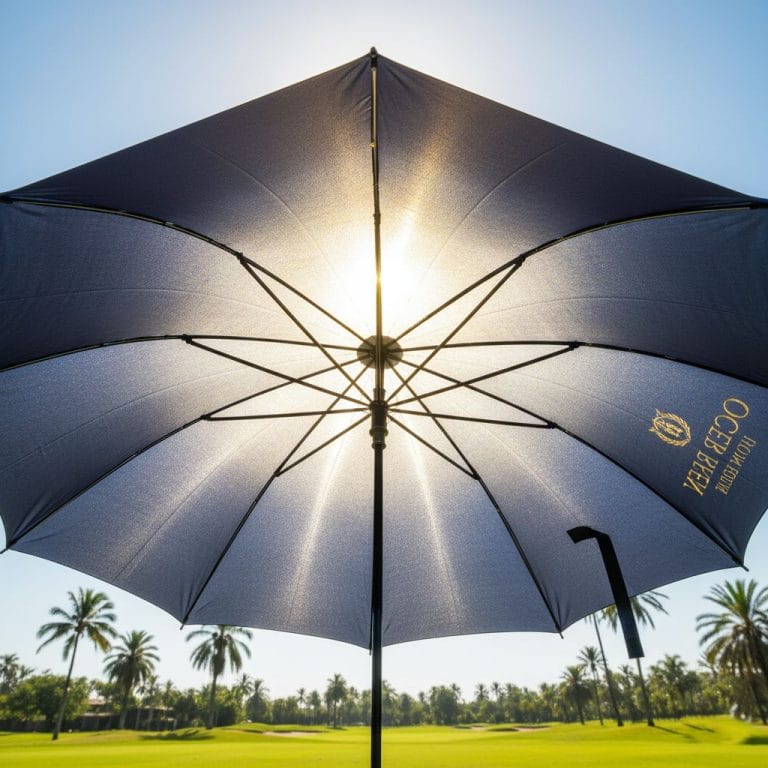 Custom Logo Hotel UV Golf Umbralla