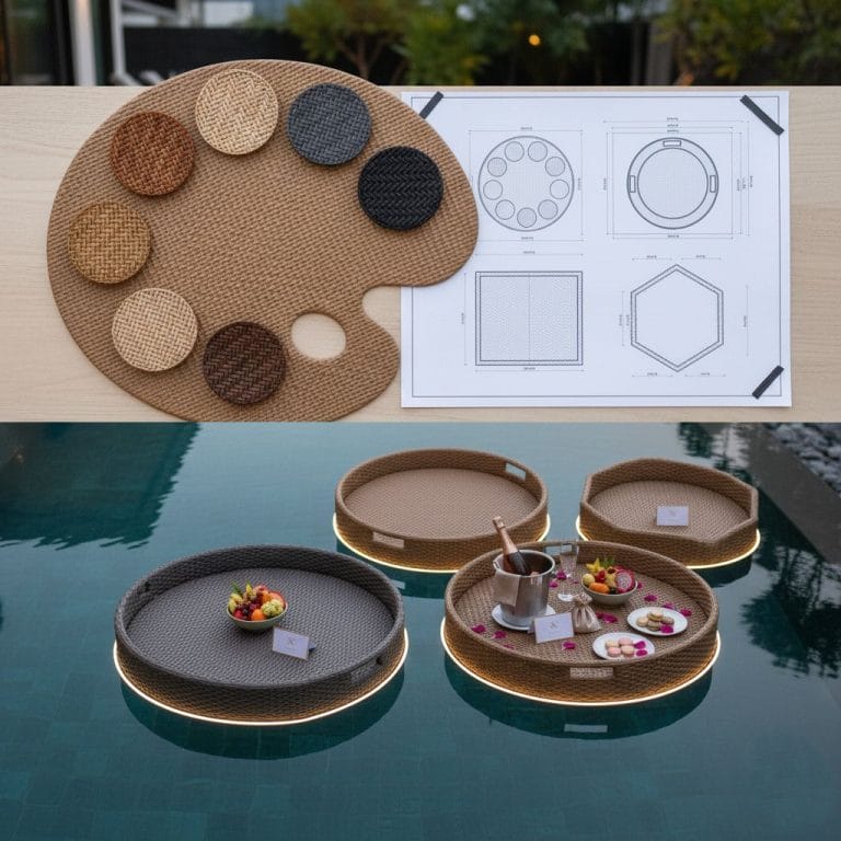 Customized hotel floating tray