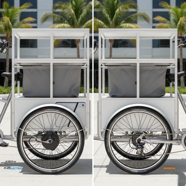 Electronic and Manual hotel housekeeping tricycle