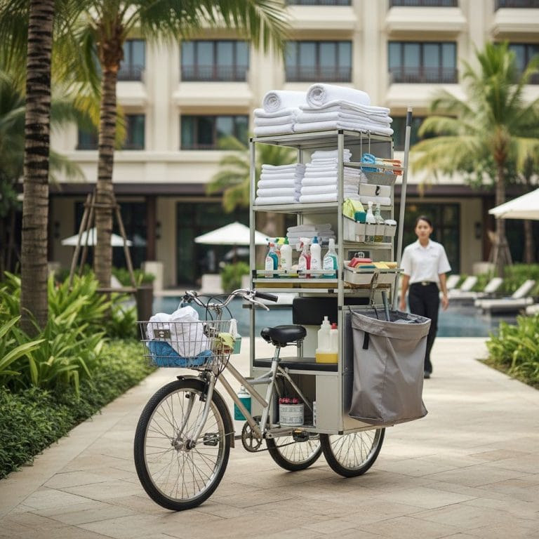 Hotel Cleaning Cart Tricycle