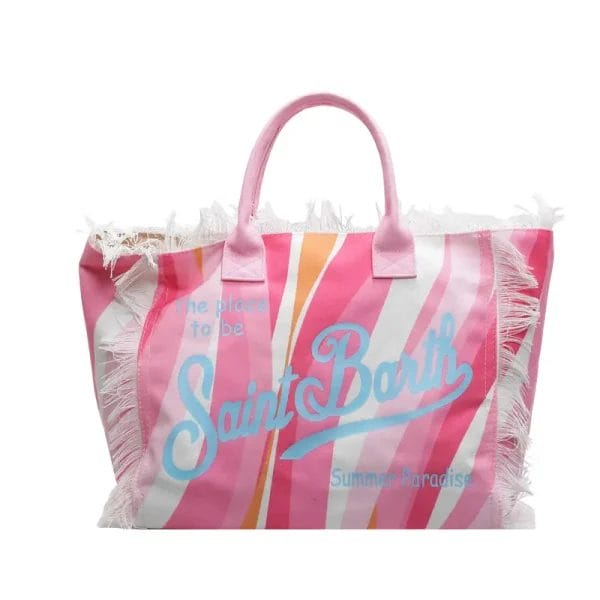 Hotel Cotton Canvas Vanity Tote Bag with Rope Handles