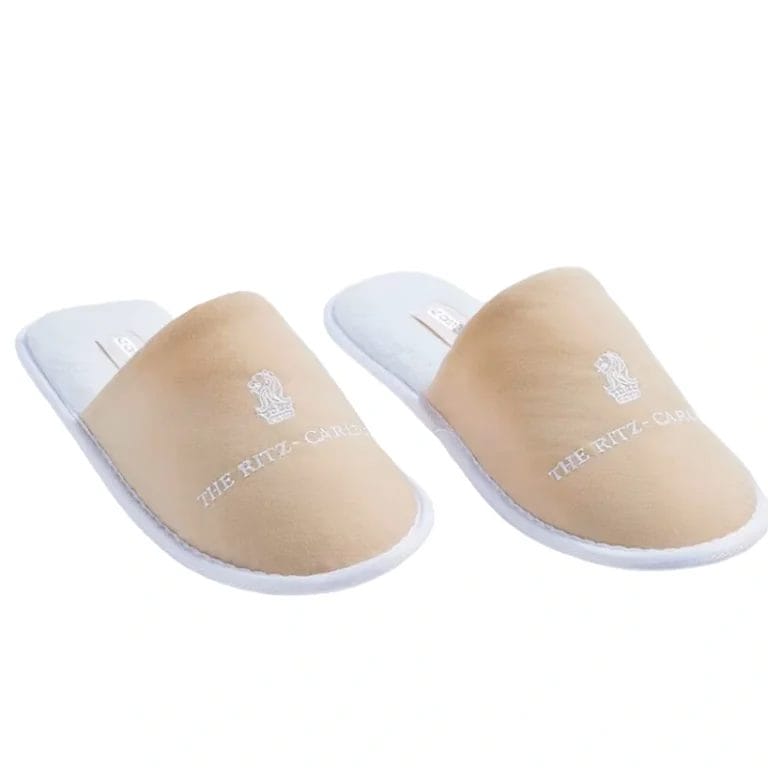 Luxe Hotel Microfiber Slippers with Custom Logo