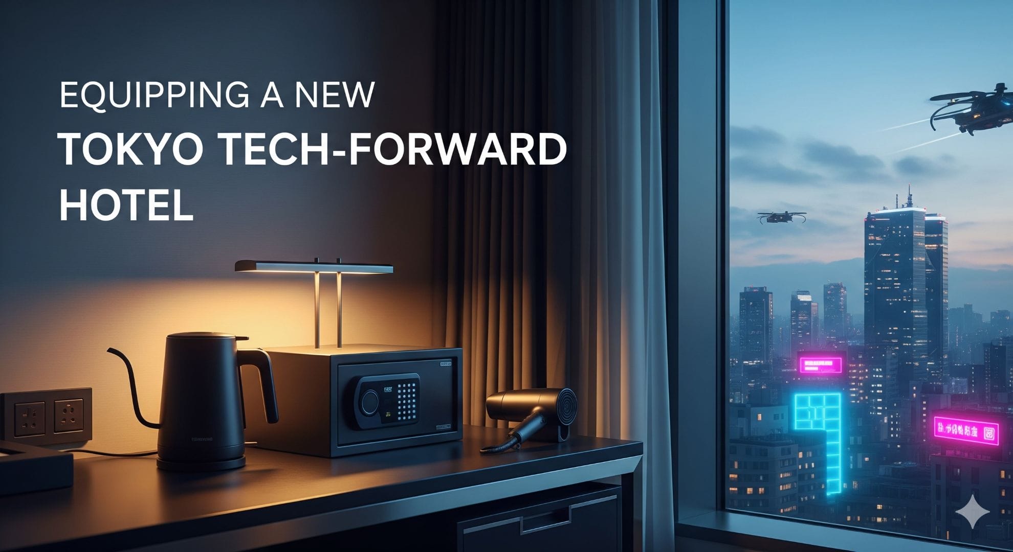 Equipping a New Tokyo Tech-Forward Hotel