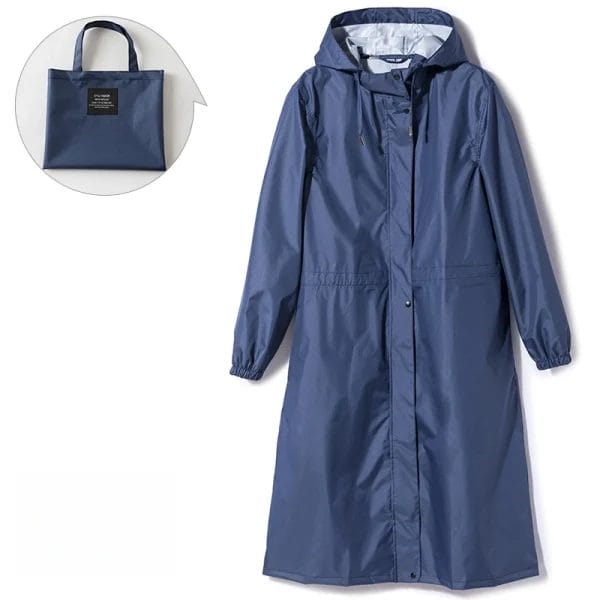 A Hotel Team Raincoat being wiped clean with a soft cloth, illustrating its simple, low-maintenance care routine.