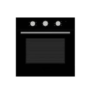 A technical view of the Built-in Electric Oven, highlighting the seamless installation and the Integral cooling fan system.