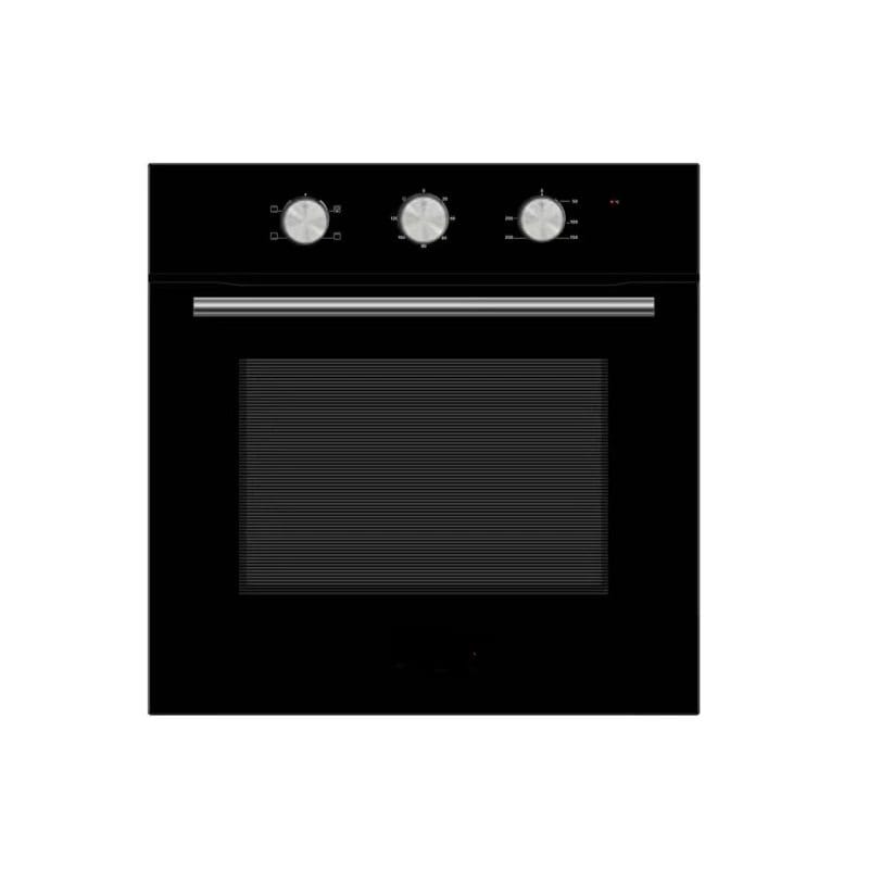 A technical view of the Built-in Electric Oven, highlighting the seamless installation and the Integral cooling fan system.