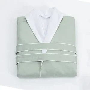Close-up of super-soft Double Layer Microfiber Hotel Spa Robe fabric.