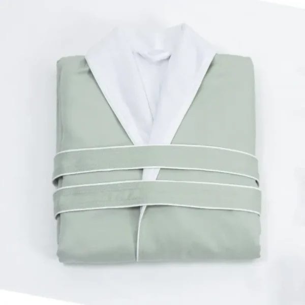 Close-up of super-soft Double Layer Microfiber Hotel Spa Robe fabric.
