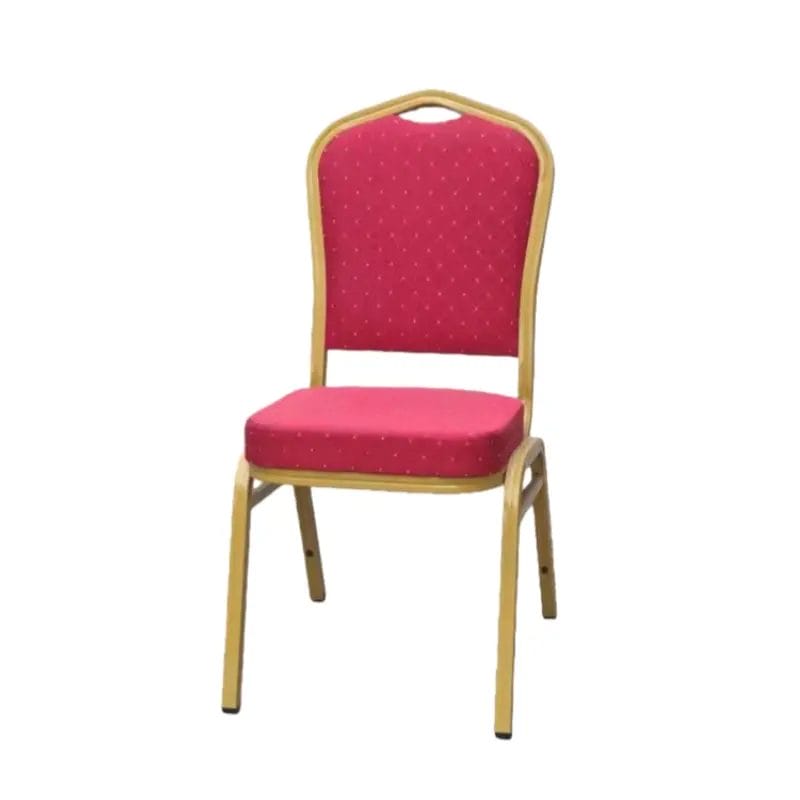 A close-up of the upholstered seat of the Stackable Hotel Banquet Chairs, emphasizing the High-Resilience Foam filling for comfort.