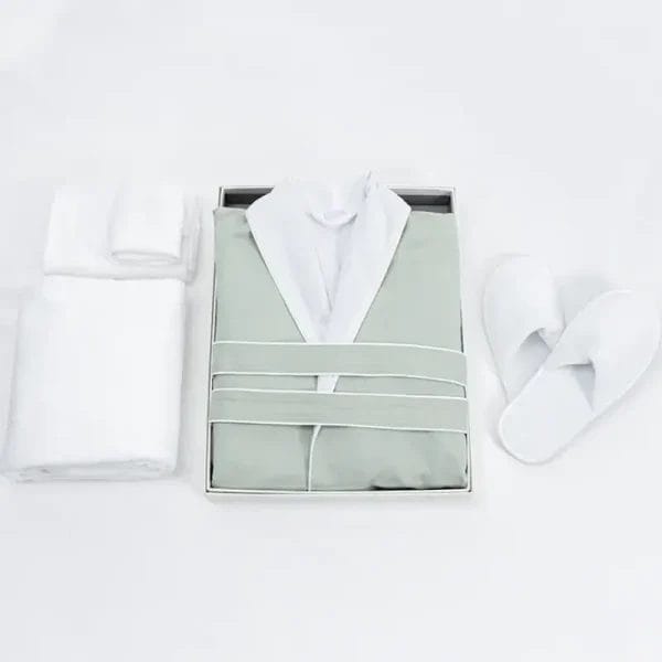 Kimono style Microfiber Bathrobe Custom for resort and spa use.