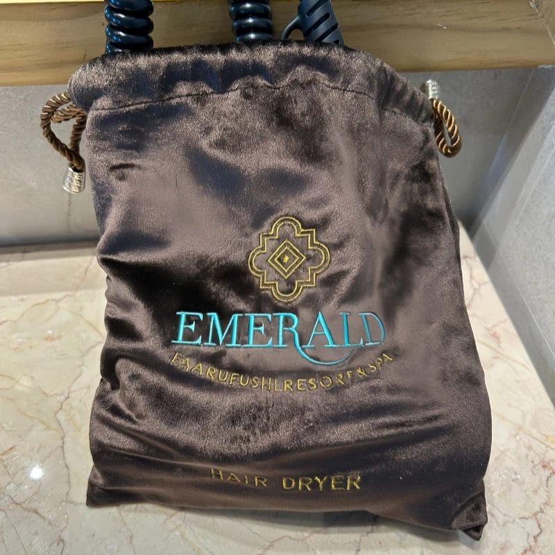 Luxury Embroidered Hair Dryer Pouch