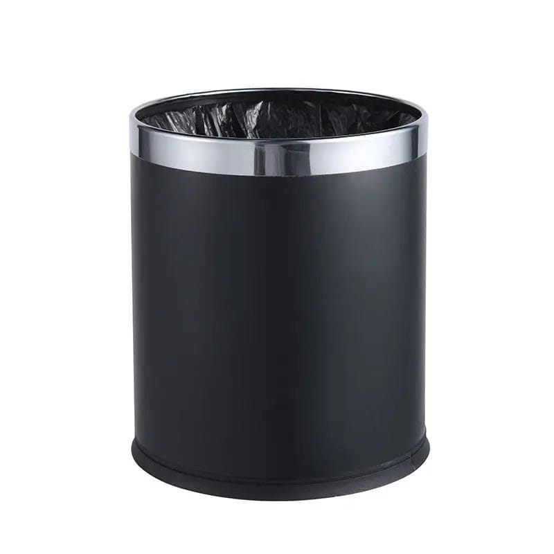 A Hotel Waste Bin (outer shell) next to an inner plastic basket, showing its dual-component design for easy liner change.