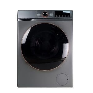 A view of two Hotel Wash Machines stacked vertically (or placed side-by-side) in a compact laundry room, demonstrating space efficiency.