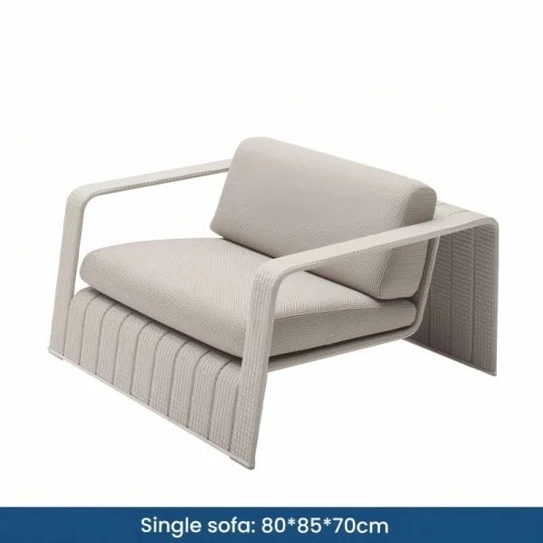 Beige Balcony Armchair