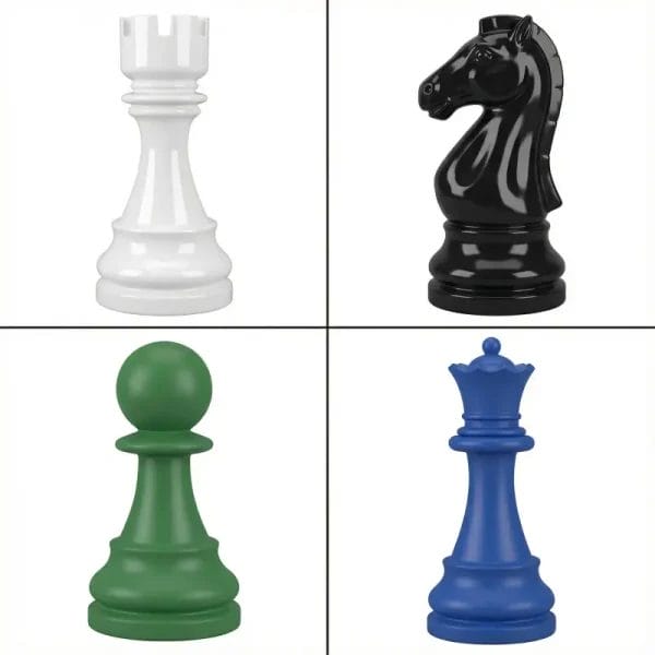 Large Giant Fiberglass Chess Set Sculpture (Up to 1.2m / 47") for Hotel Landscape & Lobby Decor - Image 2