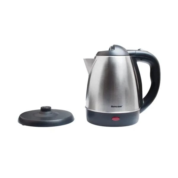 Ergonomic anti-scalding handle made of PP engineering plastic on a hotel electric kettle.